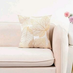 2/$20Gold Leaf Accent Cushion Cover without filler